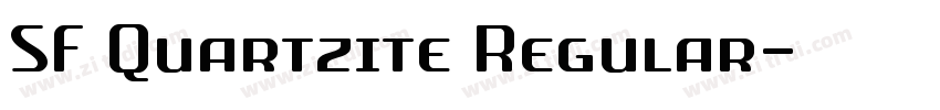 SF Quartzite Regular字体转换